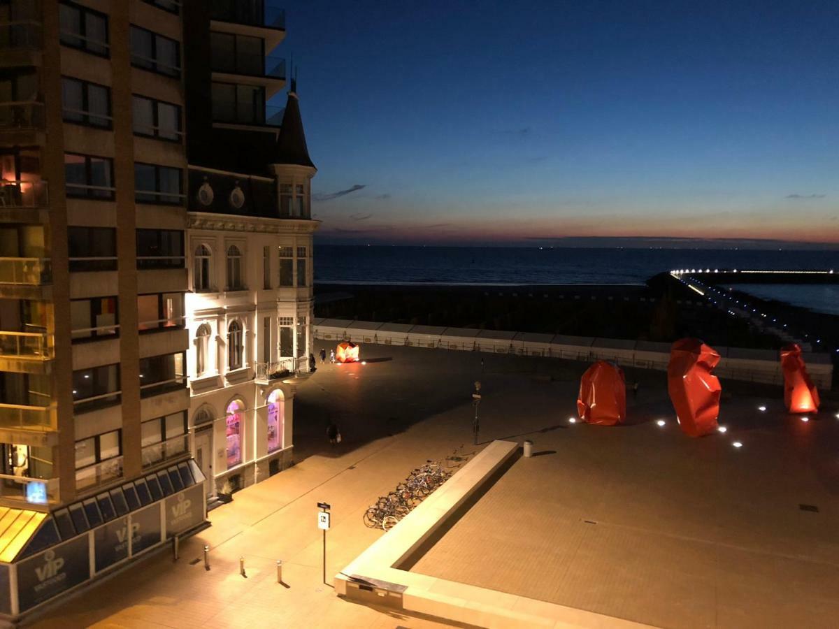 Panoramic View On Beach, Ships, Sea - Place To Be Ostende Extérieur photo